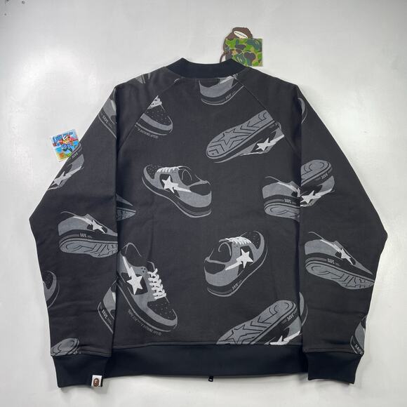 BAPE Sta Pattern Bomber Jacket Size L - Picture 2 of 11